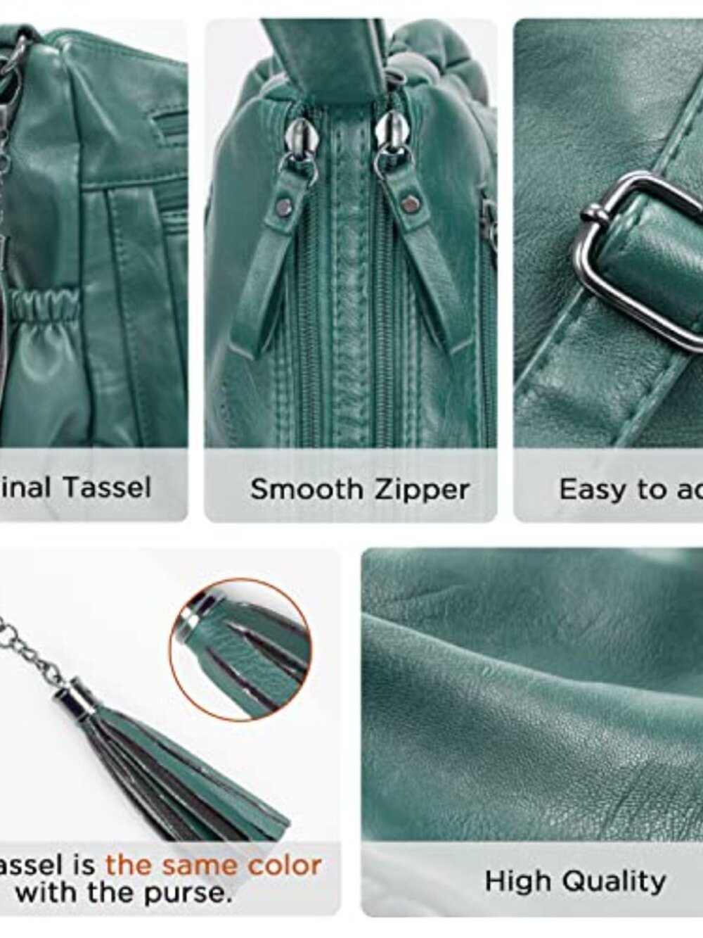 VOLGANIK ROCK VOLGANIK ROCK Crossbody Bag for Women with Tassel Ladies Soft PU l - Picture 4 of 5